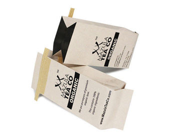 Stampa laterale d'imballaggio di Eco del rinforzo delle borse del caffè della carta kraft Con il legame della latta