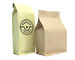 Krafe Paper Coffee Packaging Bags Flat Bottom With Degassing Valve